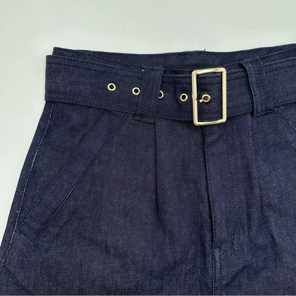 Generation Love Erina Sheen Denim Cuffed Shorts